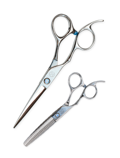Sapphire LeftHanded Cutting and Thinning Scissor Set Let's Get Sharp